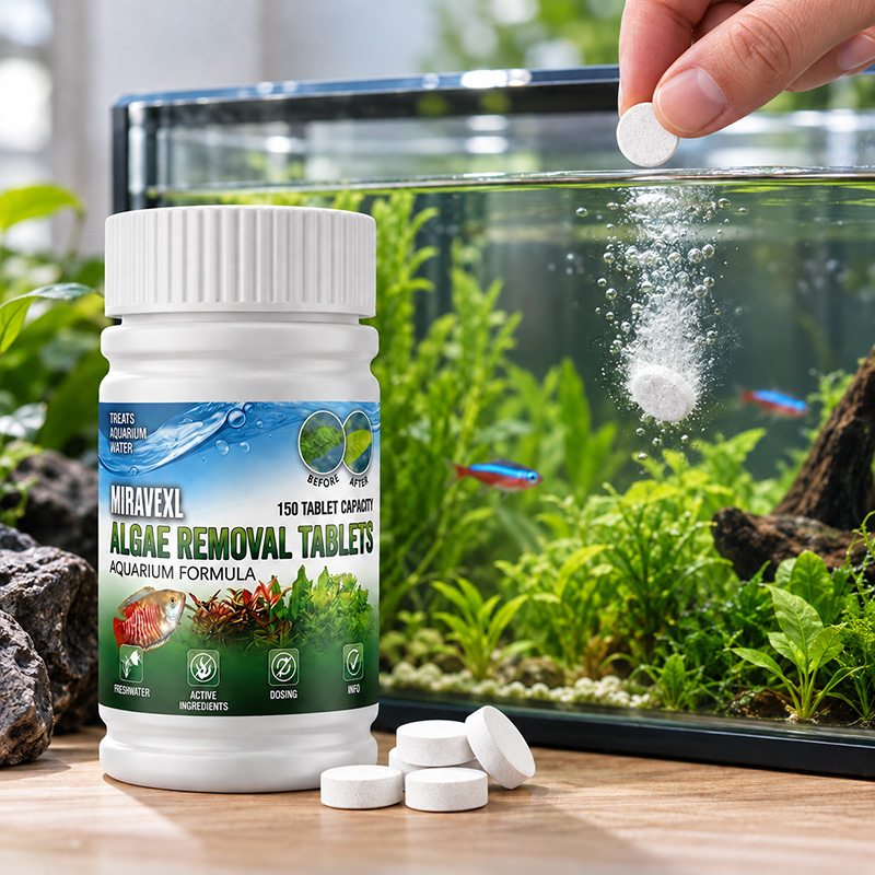 Aquarium Fish Tank Cleaner - MIRAVEXL 150 Tablets Fish Tank Algae