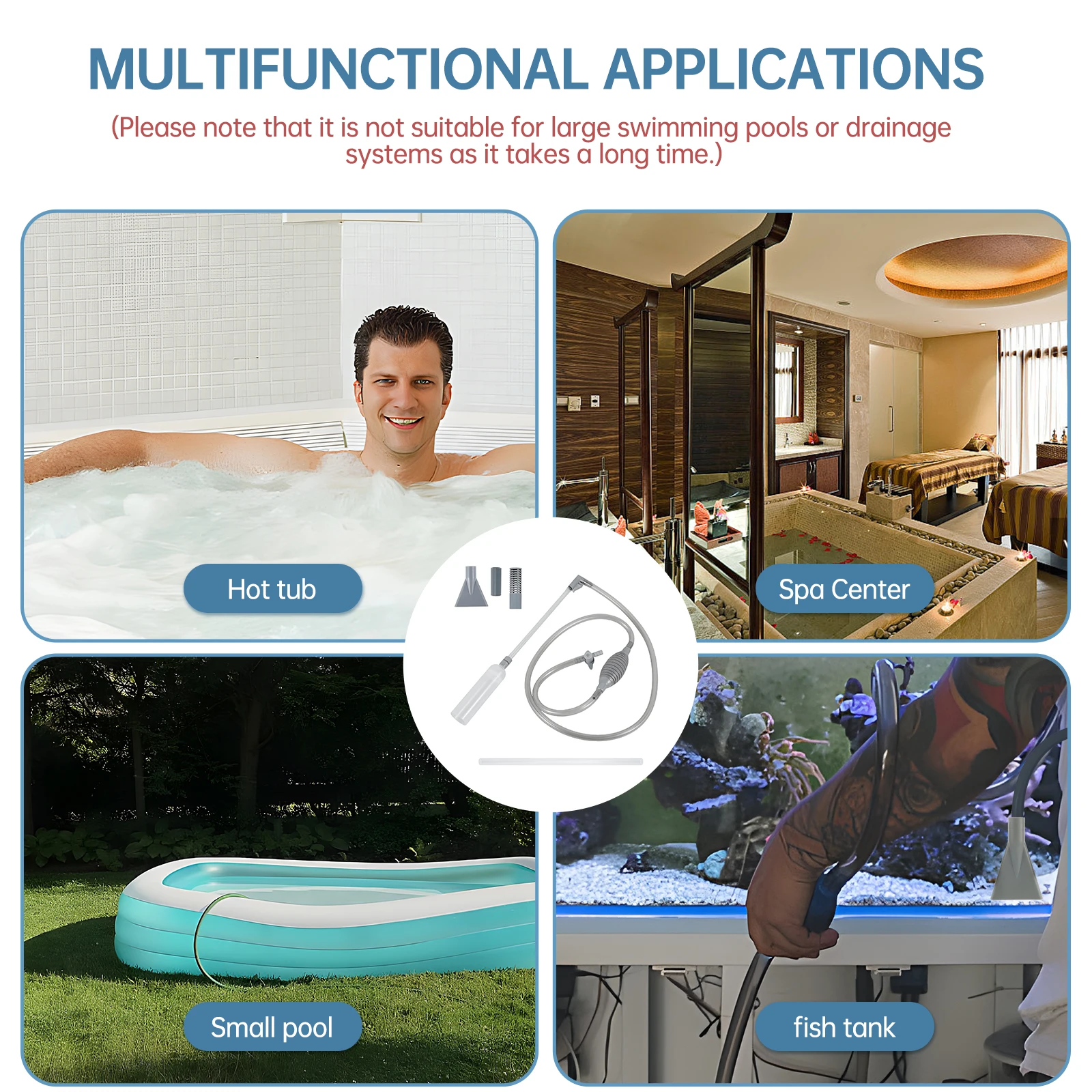 Hot Tub Vacuum Cleaner 10ft Sw - Aquarium Fish Tank Cleaner 评论和价格