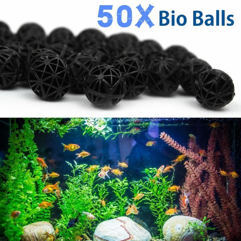 50Pcs 16mm Aquarium Bio Filter - Aquarium Fish Tank Cleaner 评论和价格