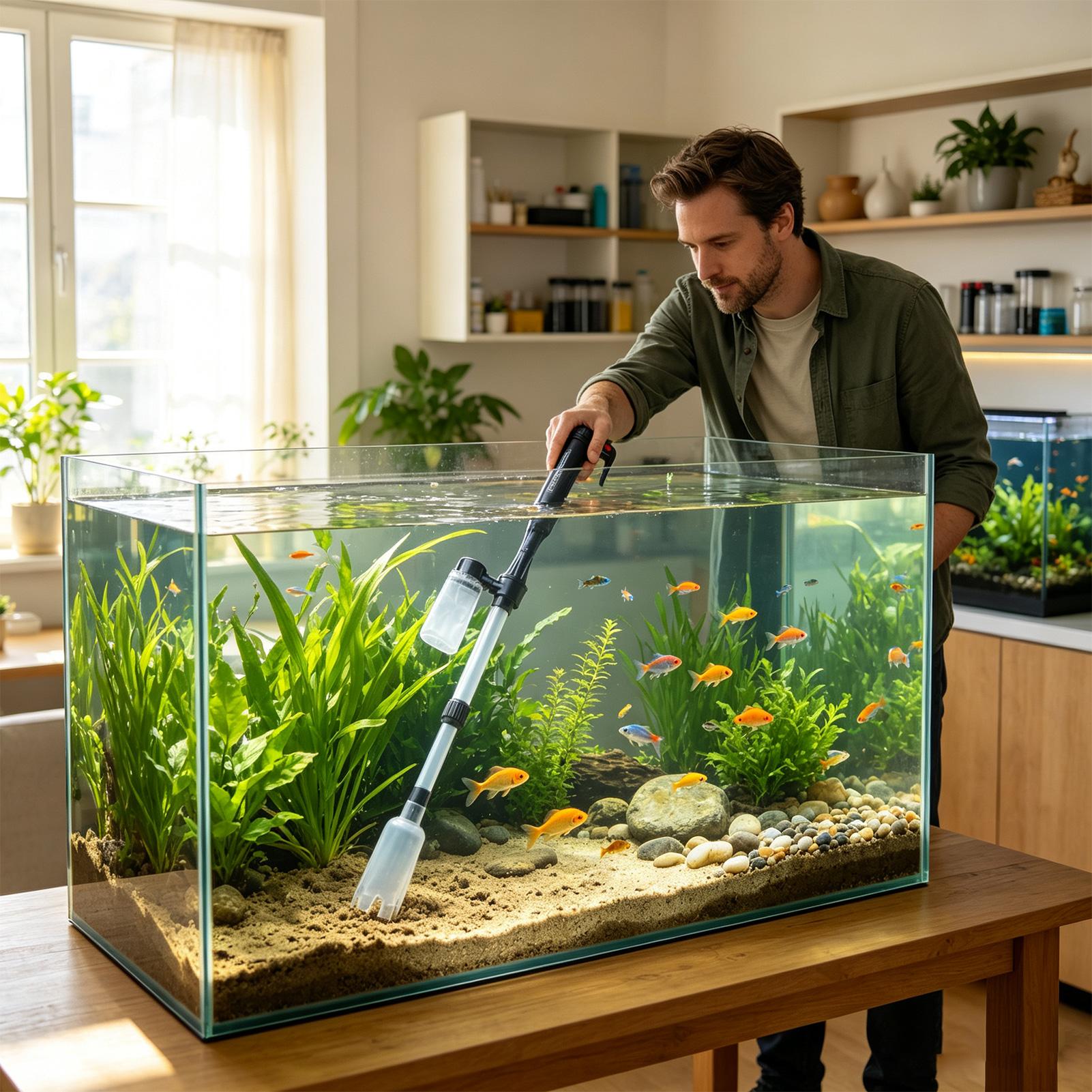 3 in 1 Aquarium Vacuum Gravel  - Aquarium Fish Electric 评论和价格