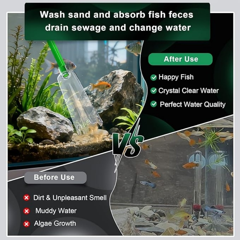 Fish Tank Water Change, Vacuum - Aquarium Fish Tank Cleaner 评论和价格