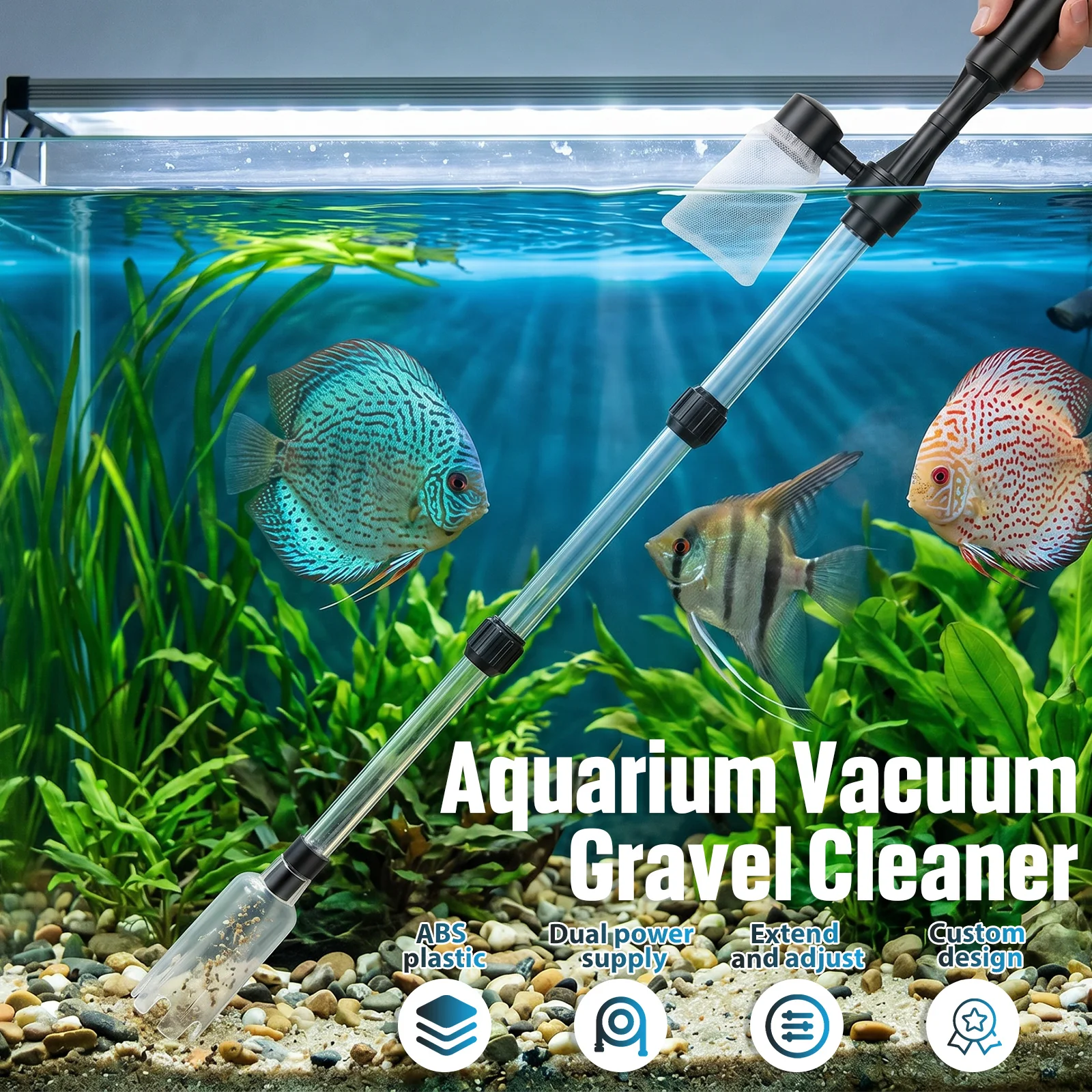 Aquarium Vacuum Gravel Cleaner - Aquarium Fish Electric 评论和价格