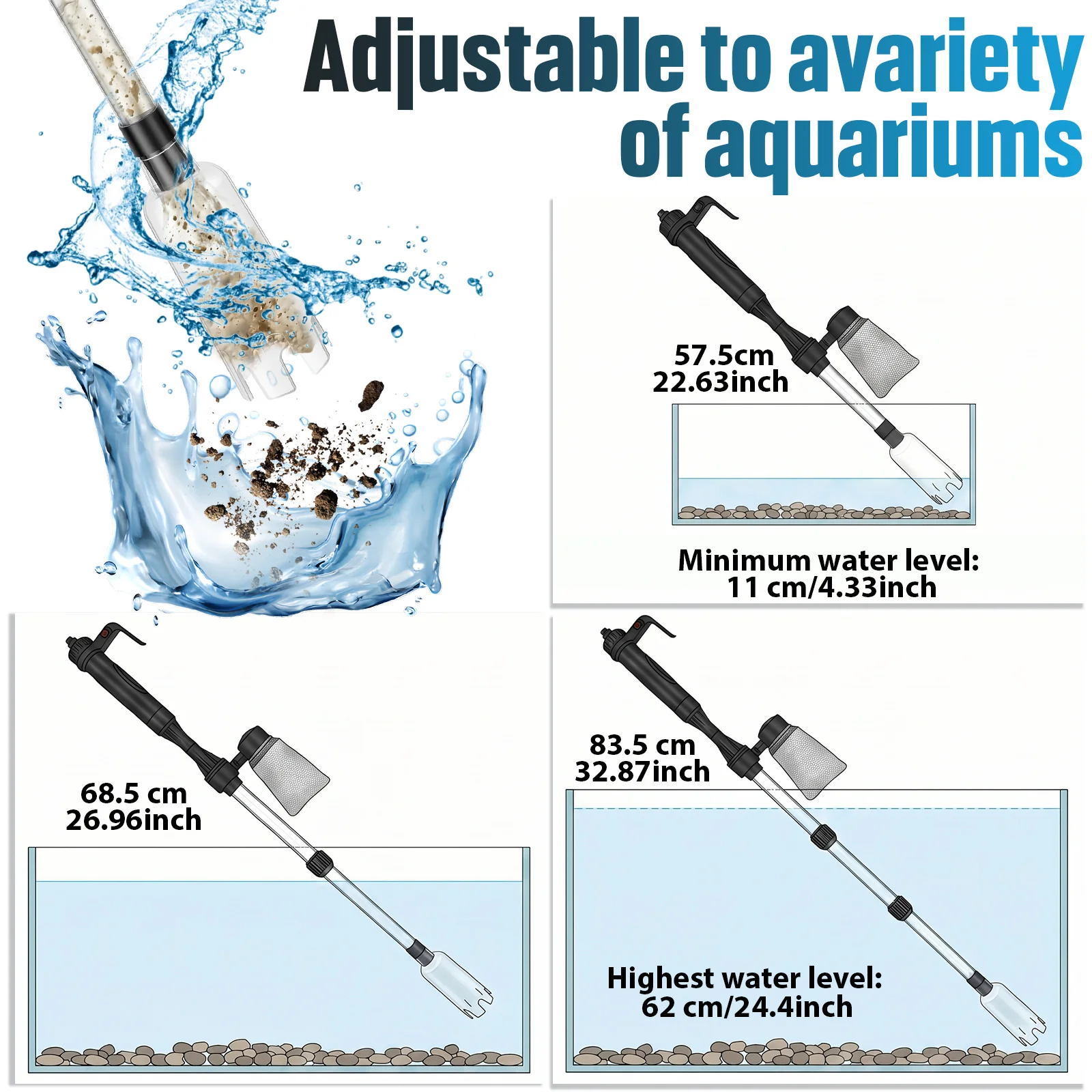 Aquarium Vacuum Gravel Cleaner - Aquarium Fish Electric 评论和价格