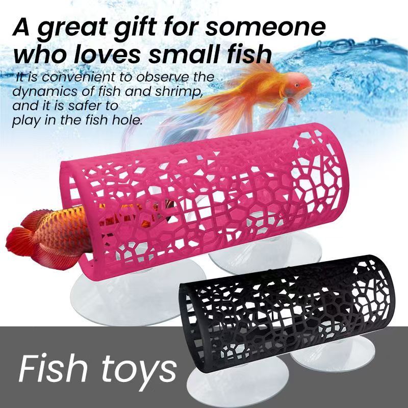 Aquarium Fish Tunnel Toys Bett - Aquarium Fish Feeder 评论和价格