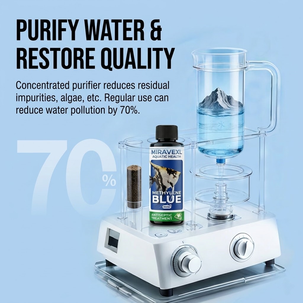 MIRAVEXL 100ml Methylene Blue  - Aquarium Fish Parasites 评论和价格