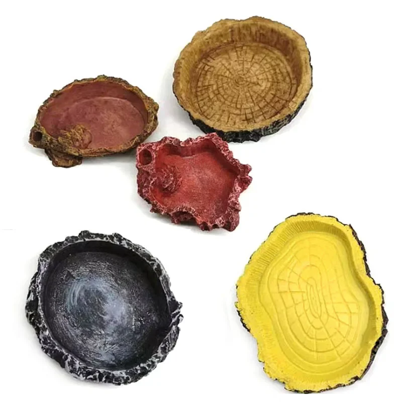 Pet Reptile Feeder Bowl Resin  - Aquarium Fish Feeder 评论和价格
