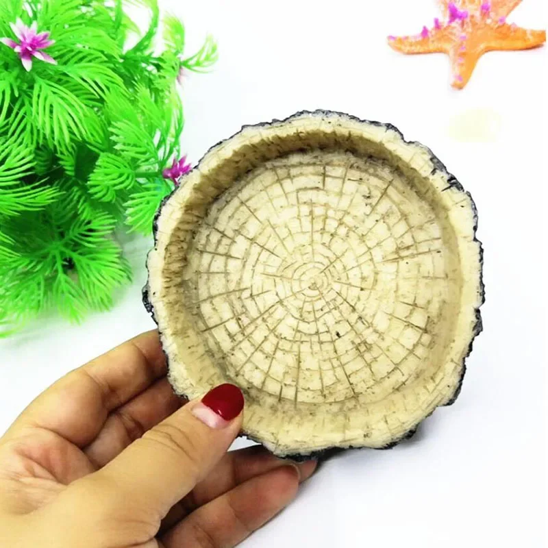 Pet Reptile Feeder Bowl Resin  - Aquarium Fish Feeder 评论和价格