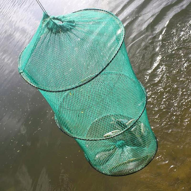 Folding Round Nylon Mesh Metal - Aquarium Fish Trap 评论和价格