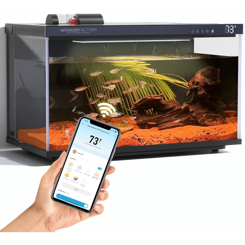 Smart Aquarium, Glass Fish Tan - Aquarium Fish Feeder 评论和价格