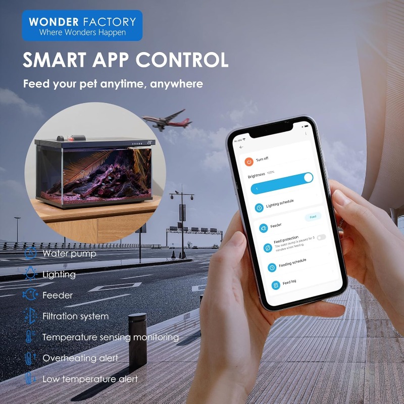 Smart Aquarium, Glass Fish Tan - Aquarium Fish Feeder 评论和价格