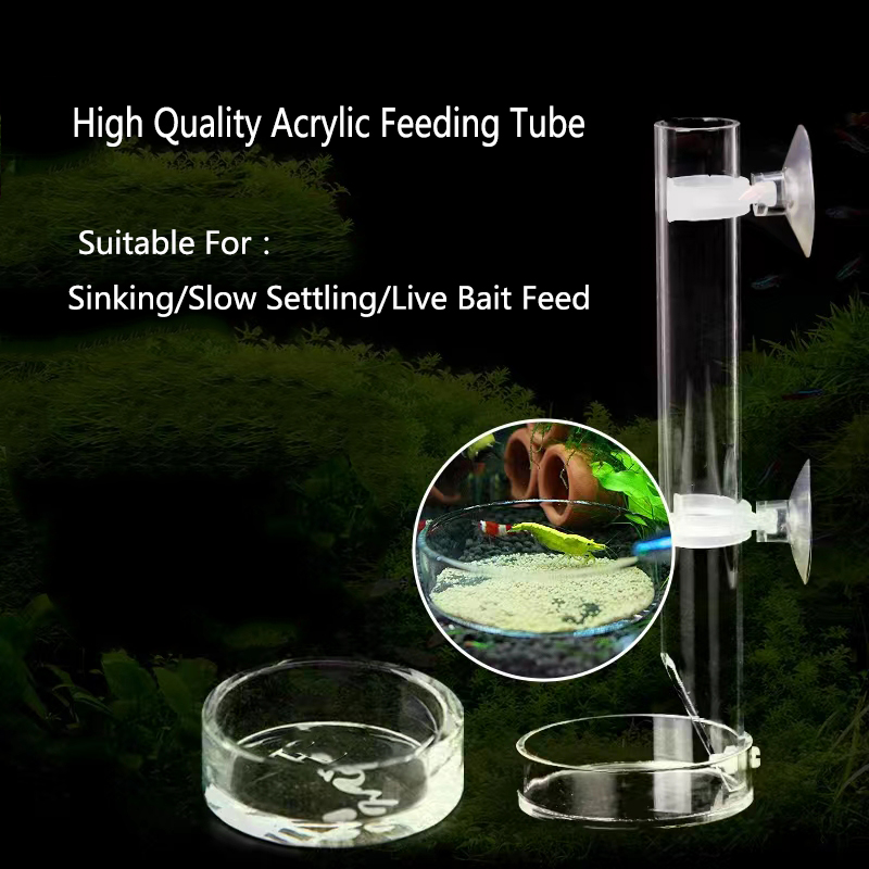 1Pcs Acrylic Aquarium Feeder T - Aquarium Fish Feeder 评论和价格