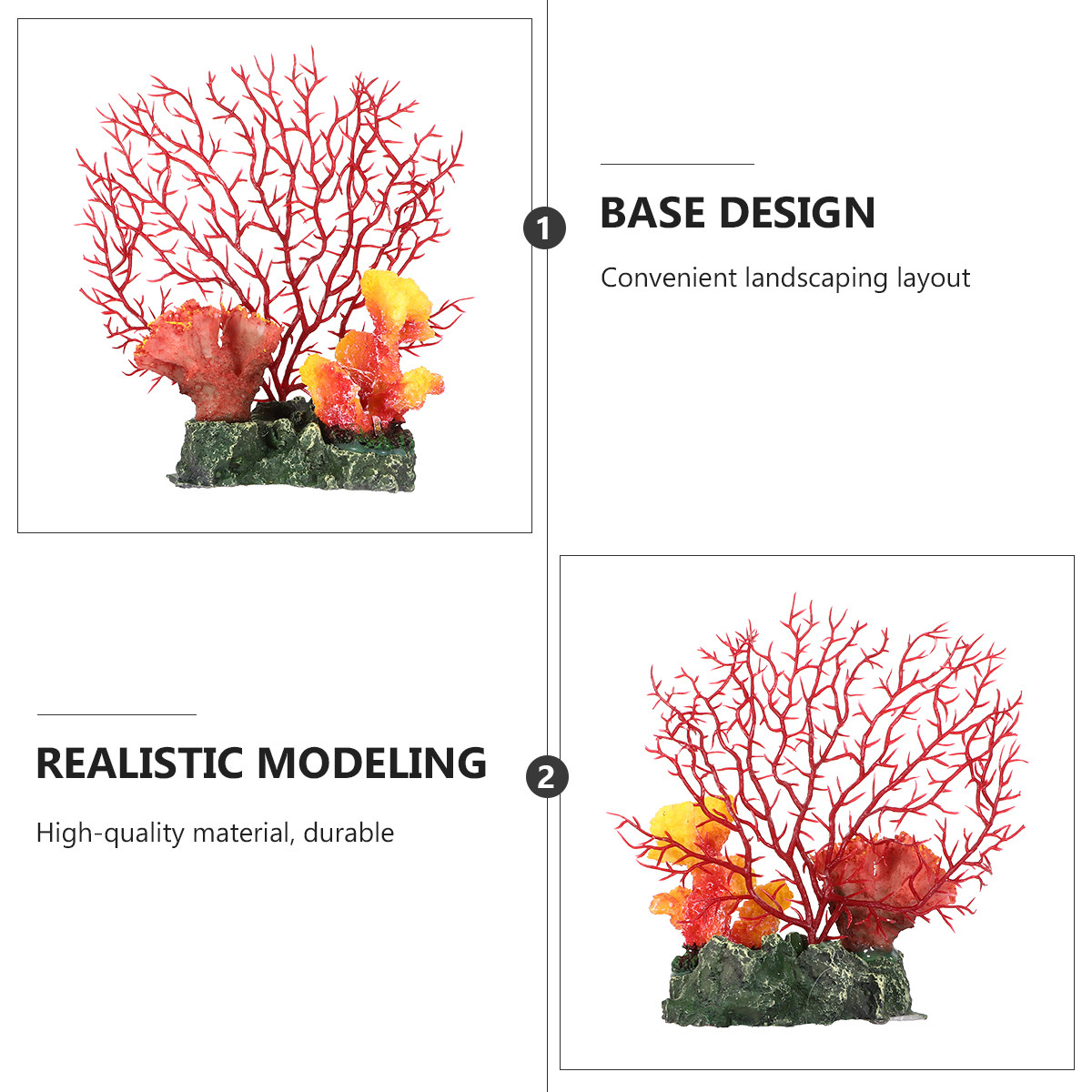 Underwater Coral Ornament for  - Aquarium Fish World 评论和价格